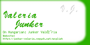 valeria junker business card